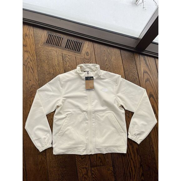 The North Face Women's Large Full-Zip Willow Stretch Jacket White Dune NEW - Picture 1 of 6
